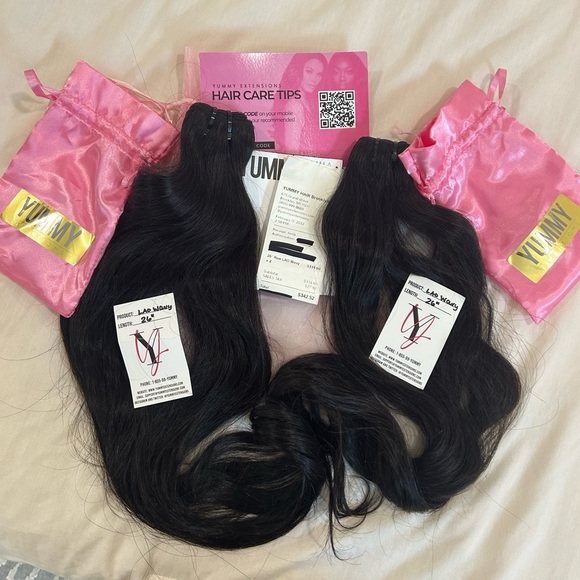 Raw LAO Wavy YUMMY BRAND ** 
WEFT EXTENSIONS
Pricing for (2) 26” bundles - Picture 6 of 9